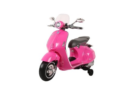 Dětský elektrický skútr Vespa GTS růžový1