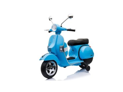 Dětský elektrický skútr Vespa modrá1