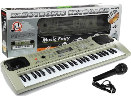 Dětský keyboard s mikrofonem USB