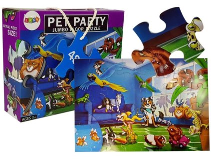 Dětské puzzle domácí mazlíčci 48 ks