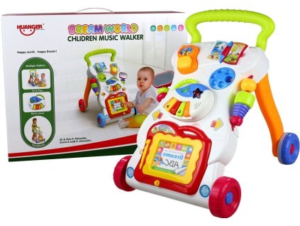 Dětské hudební chodítko 3v1
