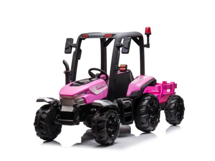 dětský elektrický traktor BLT růžový04