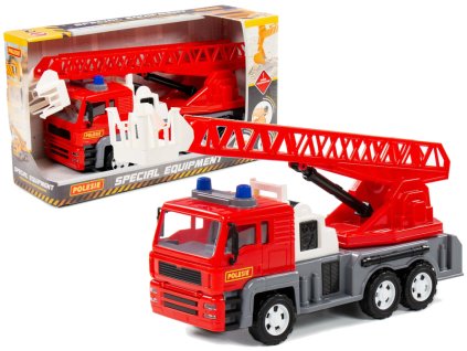 Hasičské auto s výsuvným žebříkem 70 cm červené1
