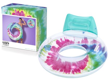 Nafukovací kruh s opěrkou 118cm barevné01