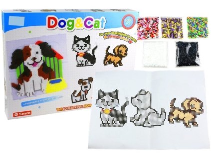 Комплект мъниста за изработка на мозайка Куче и Котка