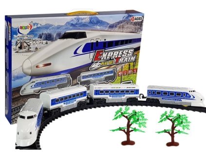 Влак Експрес с релси със звук и светлина