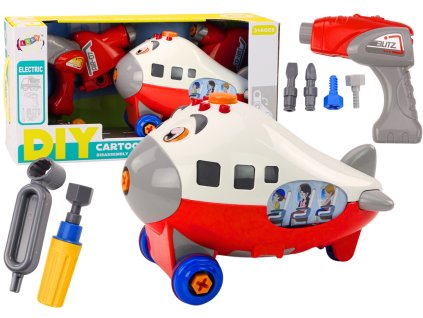 Montážní letadlo DIY pro nejmenší červené1