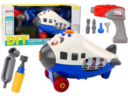 Montážní letadlo DIY pro nejmenší modré1