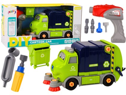 pol pl Smieciarka Kreskowkowa Do Skrecania Ruchoma DIY Granatowy 18638 1