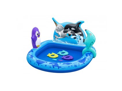 Nafukovací vodní hřiště Bestway 134x131x73 cm moře1