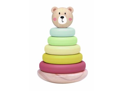 Dřevěná skládací pyramida Medvěd (1)