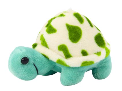 Плюшена костенурка 10 см син ключодържател