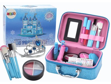 Комплект козметика в куфарче за грим и нокти Корона синя