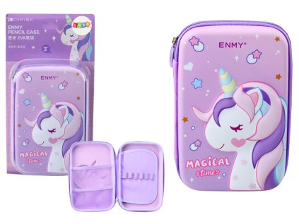 pol pl Duzy Piornik Z Jednorozcem Rozkladany 3D Fioletowy 23x15x5 cm 19665 1