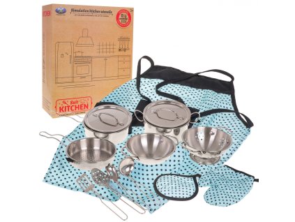 Dětská sada nerezových hrnců s příslušenstvím1