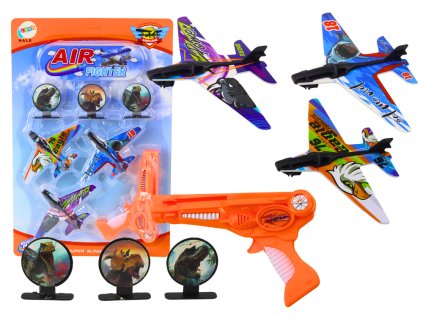 Пистолет за изстрелване на самолети оранжев
