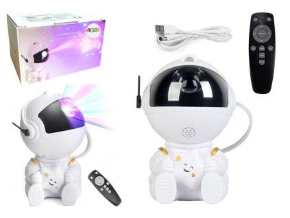 220948 projektor hvezdny astronaut led usb s dalkovym ovladanim
