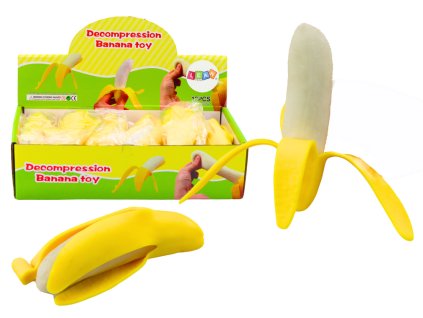 Гумен издърпващ банан с жълта кора