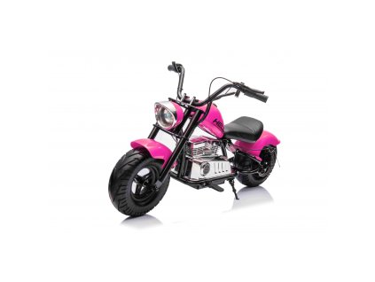 Dětská elektrická motorka Chopper Warrior růžová1