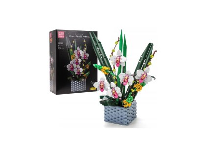 Stavebnice orchideje v květináči 1158 dílků1