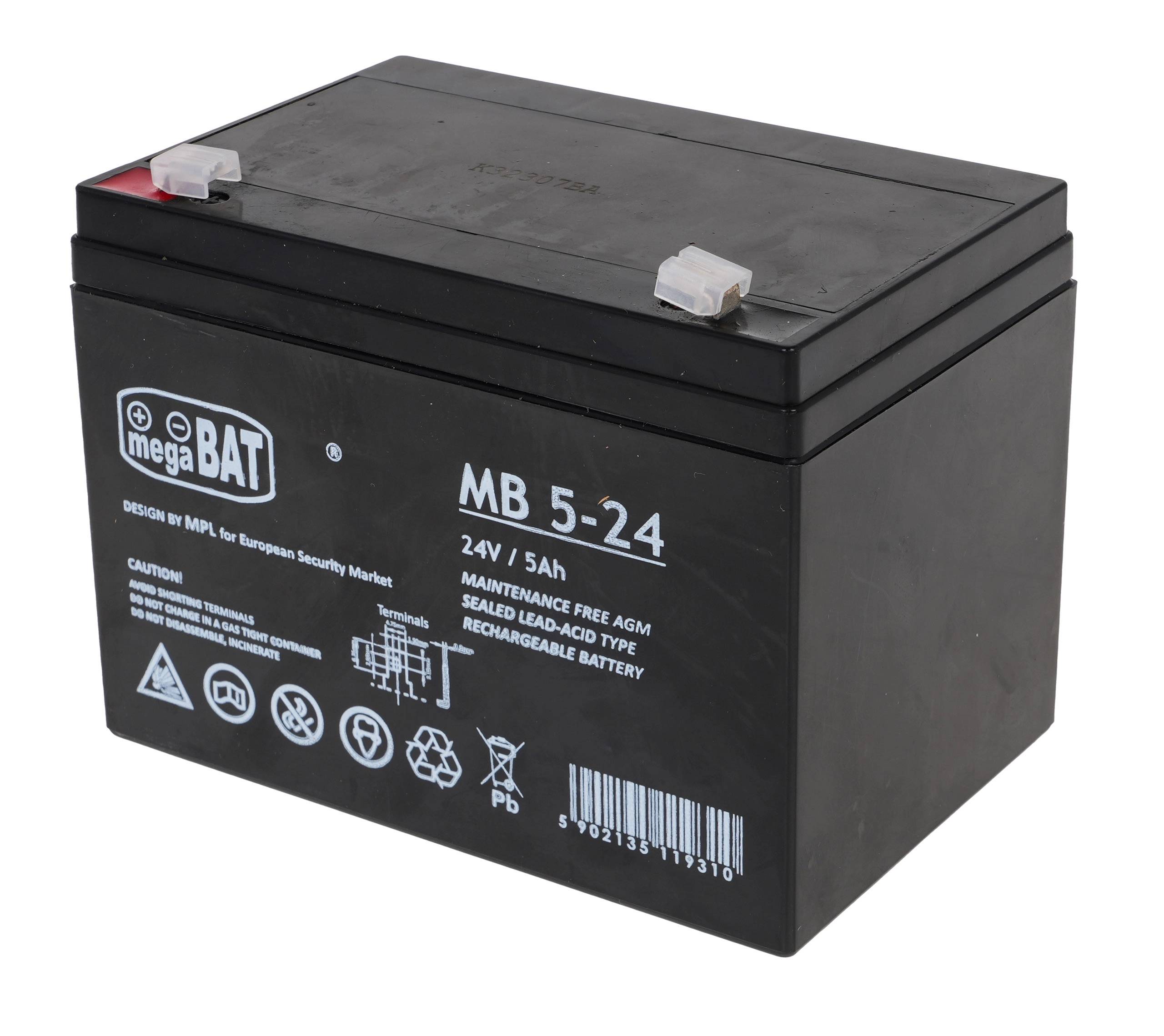 Mamido Гелова батерия за електрически колички 24V 5Ah