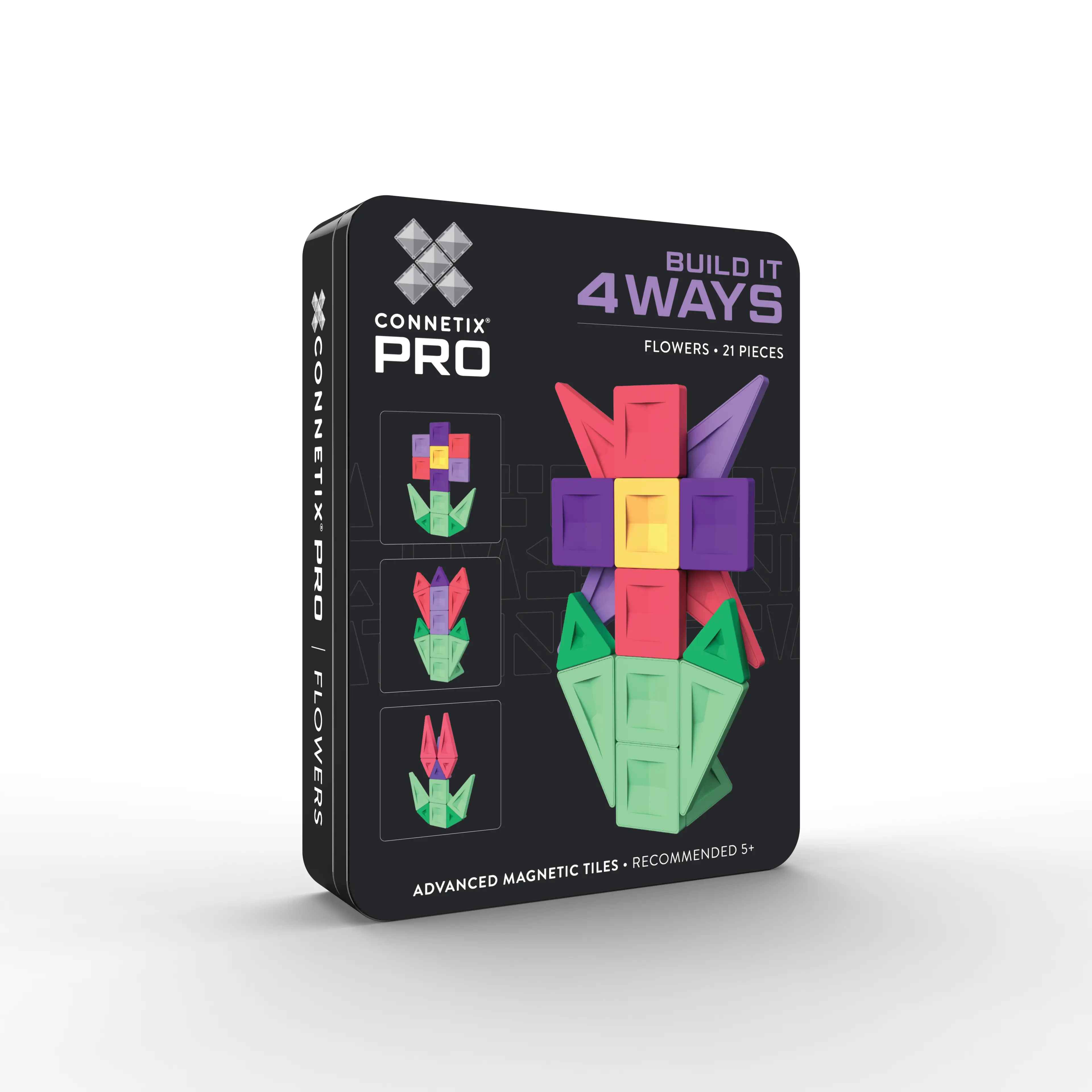 Connetix PRO Build It 4 Ways - Магнитен конструктор цветя 21 бр