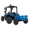Dětský elektrický traktor BLAST s přívěsem 2x200W modrý09