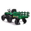 Dětský elektrický traktor s vlečkou Forest 24V 2x200W zelený (6)