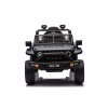 Акумулаторна кола OFFROAD черно 12V Висок шаси, широко седалка, окачени мостове, 2,4 GHz дистанционно управление LED светлини