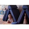 Dětská rozkládací pěnová pohovka SHAPPY PLAY mini (Barva Navy Blue)