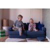 Dětská rozkládací pěnová pohovka SHAPPY PLAY mini (Barva Navy Blue)