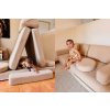 Dětská rozkládací pěnová pohovka SHAPPY PLAY TEDDY (Barva Light Beige)