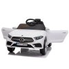 dětské elektrické autíčko mercedes benz bílé CLS350 (10)