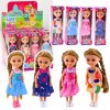 pol pl Mini Laleczka Z Dlugimi Wlosami W Sukience 15cm Mix 24510 1