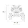 pojazd quad spalinowy 125cc discoverer czerwony