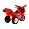 Dětská elektrická motorka skútr červený (4)