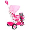 Детска тротинетка слон със звукови ефекти розова