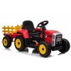 Elektrický traktor s vlečkou T2 červený11