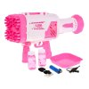 Dětská pistole na tvoření bublin růžová15