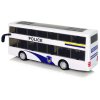 Policejní autobus Dvoupatrový autobus bílý se zvukem napětí7