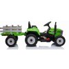 Elektrický traktor s vlečkou T2 Blow zelený8