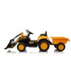 Dětský elektrický traktor s pohyblivou radlicí žlutý09