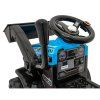 Dětský elektrický traktor G320 s radlicí modrý14