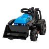 Dětský elektrický traktor G320 s radlicí modrý01