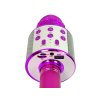 Безжичен USB микрофон с говорител и запис Karaoke розов модел