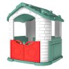 Dětský zahradní domeček 3v1 se zelenou střechou3 1