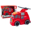 Пожарна кола с оръдие, звуци и светлини, червена