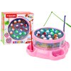 Игра за ловене на рибки с въдици, светлини и звуци розова