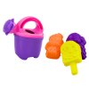 Комплект за пясък кофа, лопатка, гребло, лейка, сладолед