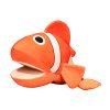 Плюшена риба с пръчица 25 см оранжева